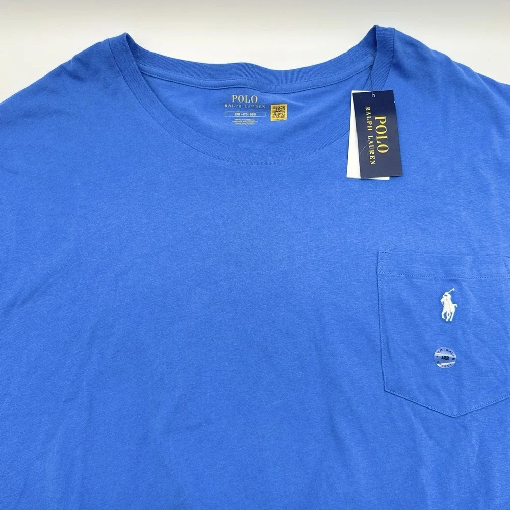 Polo Ralph Lauren Classic Blue Mens 6XB Big And Tall Crew Neck